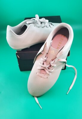 Soccer Shoes Adidas  Nemeziz 18.4 FxG J Gray White  Sz 6 Youth Boys Football 