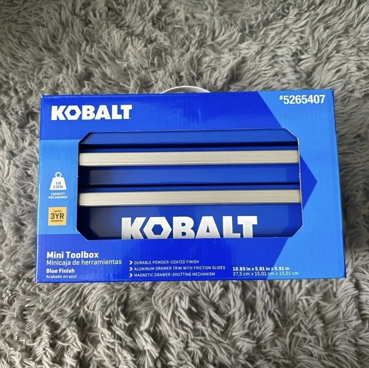 Brand New 25th Anniversary Kobalt Mini Toolbox BLUE Kobalt Mini Tool Box  (NEW) 820909541967