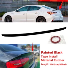 46 inch Fit For Acura ILX 2019-2021 Rear Trunk Lip Spoiler Wing Universal Rubber