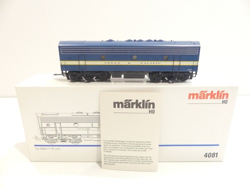 Märklin H0 4081 Diesellok Typ EMD F 7 B-Unit Dummy Texas & Pacific in OVP V2631