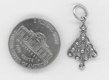STERLING SILVER CHRISTMAS TREE CHARM PENDANT 925 2483