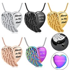 Heart Urn Necklace for Ashes - Memorial Cremation Jewelry Ashes Heart Urn Locket