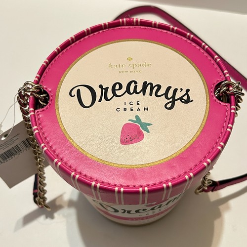 Neu Kate Spade Dreamy’s Pint of Strawberry Ice Cream Umhängetasche - Bild 2 von 13
