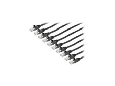 StarTech.com 6 ft. CAT6 Cable 10 Pack - Black CAT6 Patch Cord - Snagless RJ45 Co