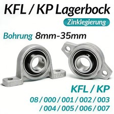 Lagerbock Kugellager Wälzlager Stehlager Flanschlager Welle CNC Gehäuselager