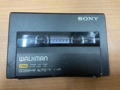 Sony WM-150 Cassette Walkman Black Vintage Player for Parts Repair
