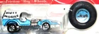 HOT WHEELS 25 ANNIVERSARY COLLECTION MUTT MOBILE W/REDLINES &BUTTON ON CARD 1992