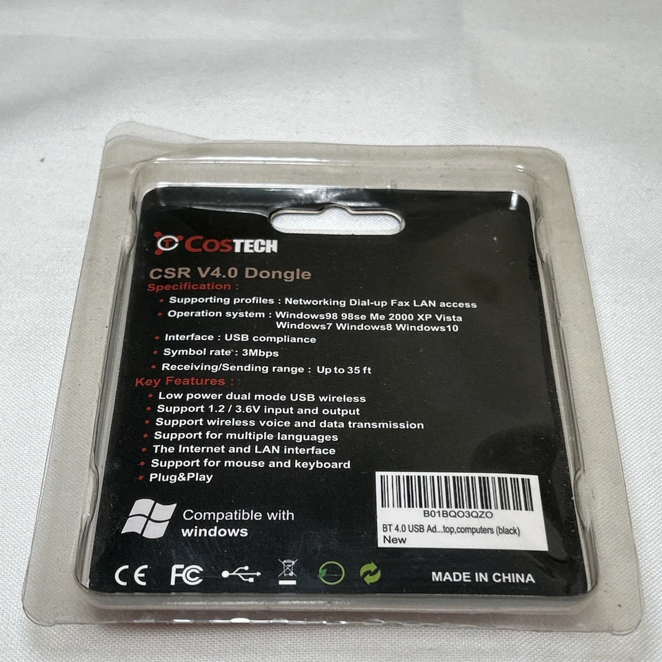 COSTECH CSR V4.0 Dongle - Bluetooth 4.0 USB Adapter USB Wire computer windows - Image 2 of 4