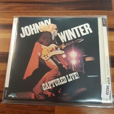 JOHNNY WINTER captured live! EX/VG+ (CD Album, Rock, Blue Sky)