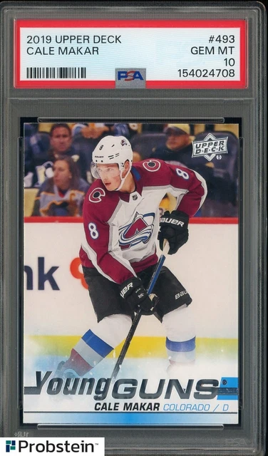 2019 Upper Deck Hockey #493 Cale Maker RC Rookie Young Guns PSA 10 GEM MINT