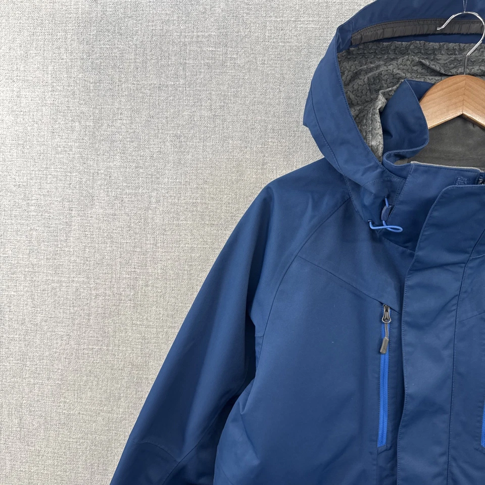 Куртка мужская North Face большая синяя подкладка Hyvent Flashdry на молнии лыжное шоу с капюшоном - Изображение 2 из 4