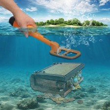 Underwater Metal Detector Submersive IP68 Fully Waterproof Large, Orange q