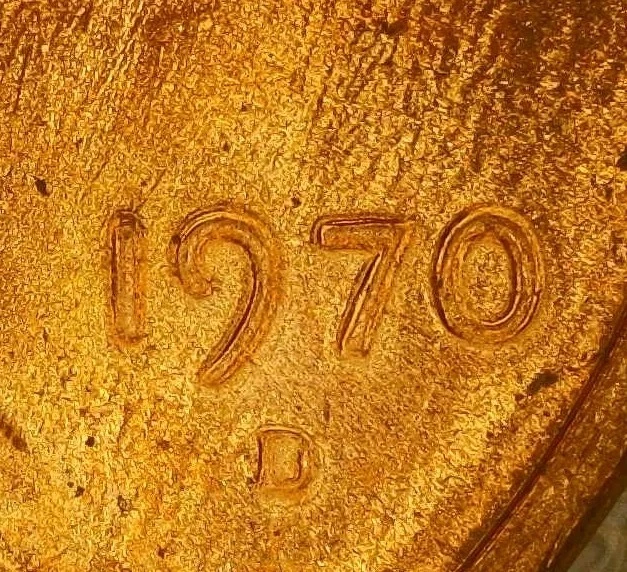 💥 UNCIRCULATED (RD) 1970-D LINCOLN CENT DDO DDR RPM VARIETY - Image 4 of 4