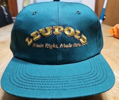Vintage Leupold Optics Hat Green Snapback Hunting Sport Scope Oregon USA Made