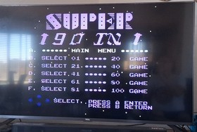 Nintendo NES - 190 Games, 190 in 1 (Supervision) - game cartridge only - working