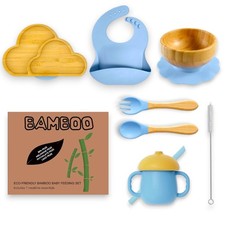 Suction Plate and Bowl Set for Babies 7 Feeding Essentials Baby Weaning Suppl...