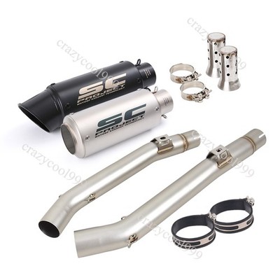 Vstrom 1000 2002-2013 For Suzuki DL1000 Exhaust System Mid Link Pipe Muffler Tip