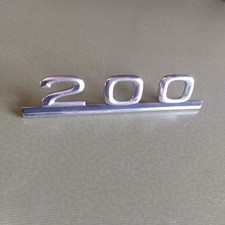 Emblem 200 Typenschild Schriftzug Mercedes W123 1238170215