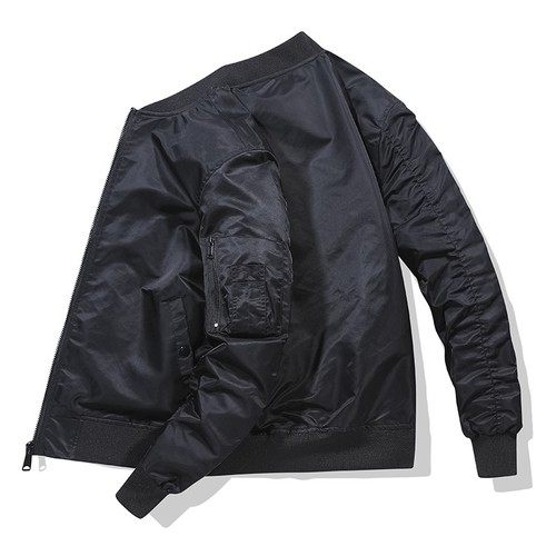 Chaqueta de bombardero para hombre MA1 aviador piloto vuelo ejército volar invierno béisbol abrigo informal - Imagen 17 de 26