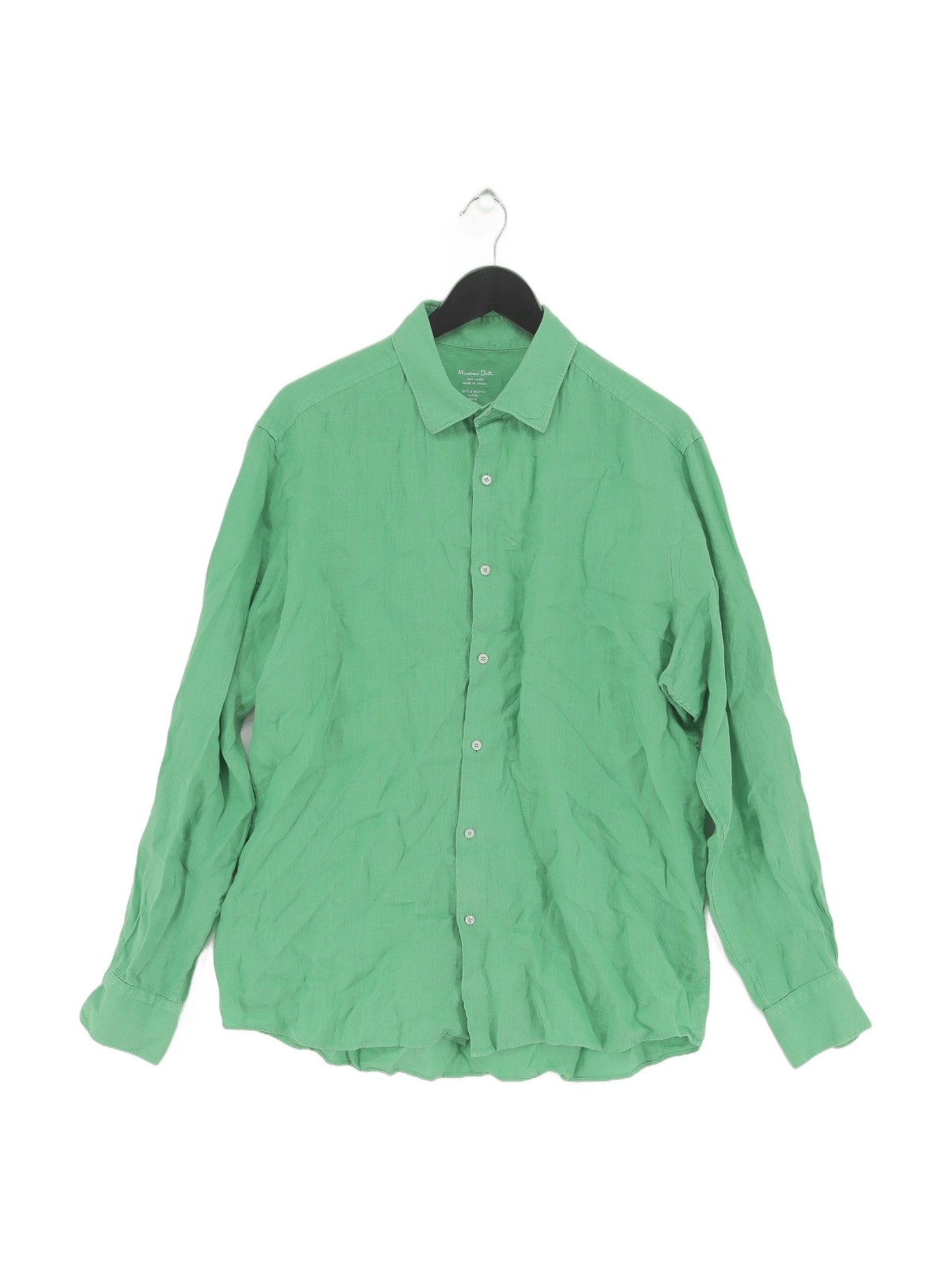 ALTRA Massimo Dutti Camicia Uomo XL Verde 100% Altro Basic