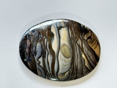 Blue Biggs Picture Jasper Cabochon