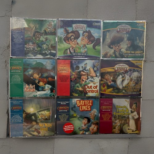 Adventures In Odyssey CD's Audiobooks # 38,39,40,41,42,43,47,49,51. Free Sh