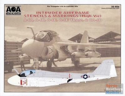 AOA32026 1:32 AOA Decals - A-6A A-6B A-6E A-6E TRAM KA-6D Intruder Airframe