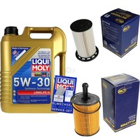 SCT Inspektionspaket 5L Liqui Moly Longlife 5W-30 FüR VW Tiguan 2.0 TDI 4Motion