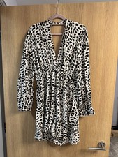 Zara Animal Print Playsuit BNWT L