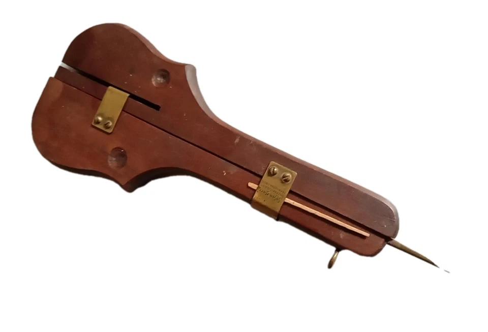 Vintage SUSAN BURR Holley Associates Wooden STITCHING TOOL. db - Image 2 of 4