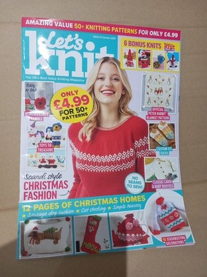 Let's Knit,#10,Oct'25,Knitting Patterns,Jumpers,Christmas Toys,50+ Patterns 