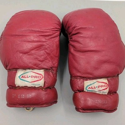 Antique Vintage Pair 12oz ALL PRO Boxing Gloves Palitstan