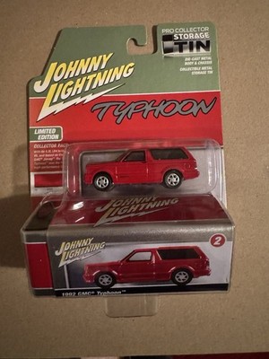 1/64 1992 GMC Typhoon, Solid Red, Johnny Lightning Collector Tin 16 JLCT016-A2