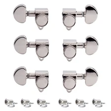 Grover Original Rotomatics (102 Series) 3+3 Tuners, 18:1 Ratio, Nickel