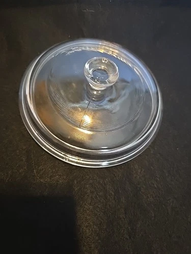 Vintage Pyrex Replacement LID   P81C  Clear Round Glass Lid  w/Knob  6"