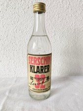 DDR Produkt Spirituose Alkohol Flasche Serschin Klarer VEB Schilkin Berlin 0,35l