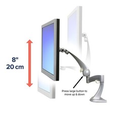  Ergotron Neo-Flex Monitor Arm - Desk Mount - Silver VESA 18 lb, 45-174-300