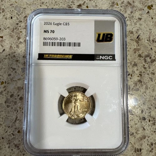 American Gold Eagle 1/10 oz coin from a recent eBay sale