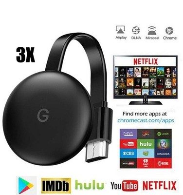 3X Miracast HD 1080p Wireless Receiver HDMI Airplay DLNA WiFi Display TV Dongle 