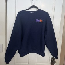 Vintage FedEx Federal Express Sweatshirt Women’s XL Heavyweight 90s
