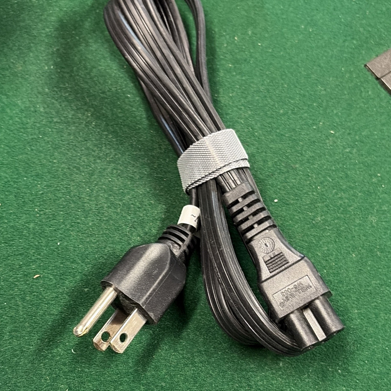 Black 6 ft 3-Prong to Mickey Mouse Female Fused Power Cable Cord E55418