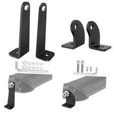 2 Pack Light Bar Mounting Brackets, Universal LED Light Bar M8 Black 2Pcs