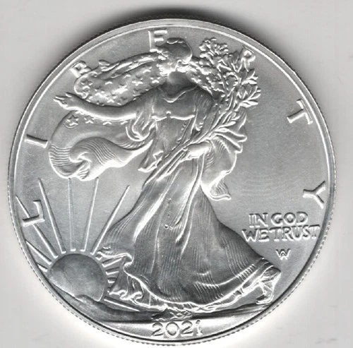 2021 W WALKING LIBERTY AMERICAN EAGLE .999 FINE SILVER DOLLAR COIN 1oz. $1 USA