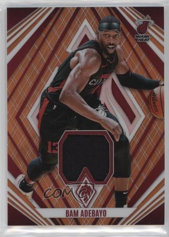 2023-24 Panini Phoenix Veteran Materials Orange 58/75 Bam Adebayo #VM-BAM 1js2