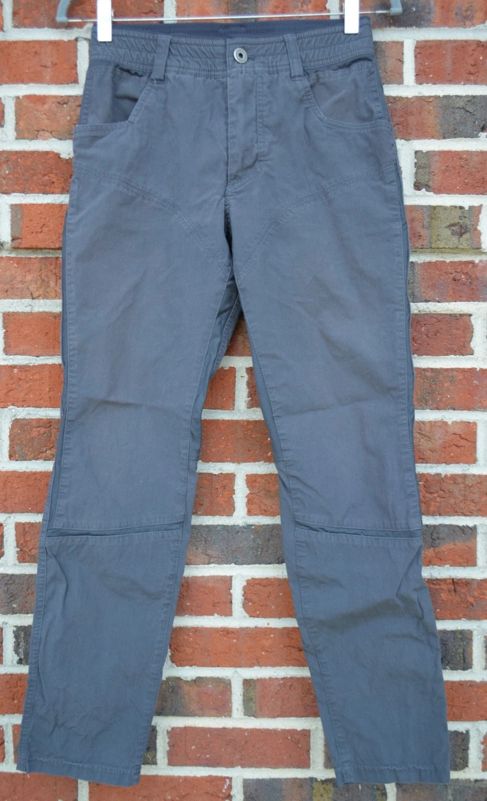 Kuhl Men's 28x28 Free Radikl Pants Gray Lightweight Stretch Panels