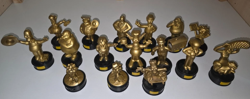 Burger King Simpsons Figuren Gold Set Komplett von 2007 Mit Sprechfunktion - Bild 2 von 4