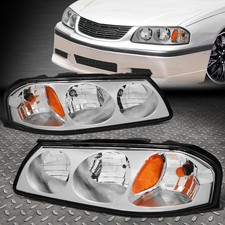 For 00-05 Chevy Impala Chrome Housing Amber Corner Headlight Replacement Lamps For 00-05 Chevy Impala Chrome Housing Amber Corner Headlight Replacement Lamps