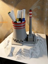 Cooling Column Tower Industrial-style Model Simulation Collectible Figurine Toys