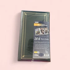 Pioneer Picture Photo Album Slip In Pocket 4x6 200+ Green Acid Free Set of 2 NEW