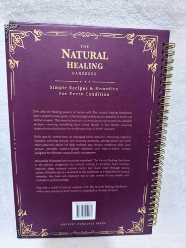 The Natural Healing Handbook Spiral Bound Guide For Herbal Remedies And Natural - Picture 5 of 9